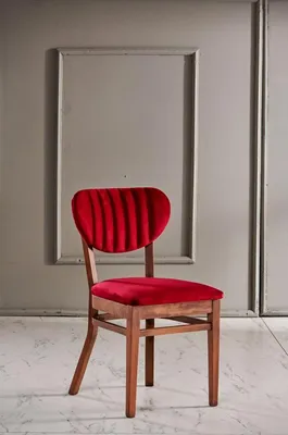 Zdjęcie produktu dla Krzesło Brązowy Design Salon Jadalnia Krzesła Drewniane Tapicerka Nowoczesne