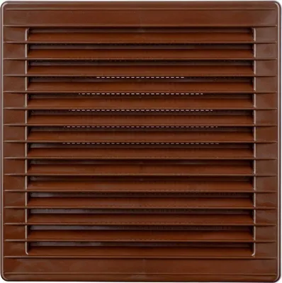 Image de AIRROXY 02-329 : Grille de ventilation réglable, carrée, de couleur marron