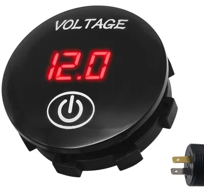 Produktbild von ProRide Universal-Voltmeter Einbau 12-24V DC mit Ein/Aus-Schalter, 1 St.