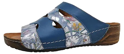 Image de Reflexan Grace : Sandales pour femmes, couleur bleue, style décontracté