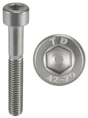Zdjęcie produktu dla Śruby cylinderowe M10 x 60 mm, stal nierdzewna A2, 100 sztuk
