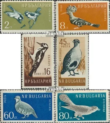 Produktbild von Briefmarken Bulgarien 1959 Mi 1116-1121 (kompl.Ausg.) postfrisch Vögel