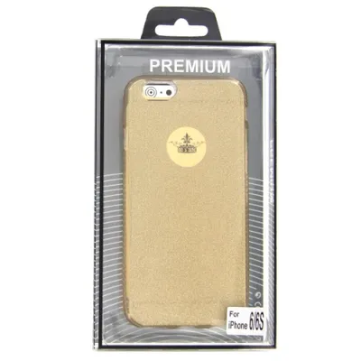 Produktbild von TPU Handyhülle für iPhone 6 6S Gold Glitter Schutz Tasche