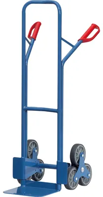 Produktbild von fetra TK1325, Stahl, Sackkarre, Blau, 200 kg, 6 Rad/Räder, 16 cm