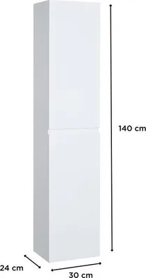 Image de Colonne de salle de bain SORRENTO à suspendre 140cm