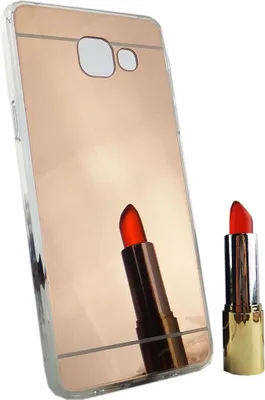 Immagine prodotto di Custodia per cellulare Samsung Galaxy A5 (2016) con specchio, morbida, protettiva, color rosa oro