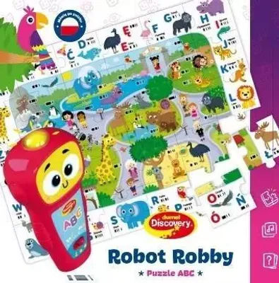 Zdjęcie produktu dla Robby Robot Puzzle ABC – zabawka edukacyjna dla dzieci powyżej 3 roku życia