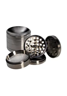 Produktbild von Metalll Grinder 4-teilig, 63 mm, Konkav grau