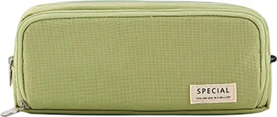Produktbild von Federmäppchen, großes Fassungsvermögen, Beutelbox, Briefpapier, Reißverschlusstasche für Schule, Zuhause, Aufbewahrung, mehrschichtig, Büro-Organizer, Geschenk, Männer, Frauen, Kinder, Kinder, Studenten