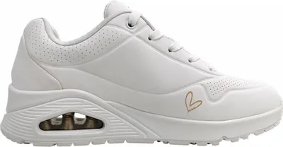 Imagen del producto de Zapatillas deportivas Skechers Uno-Golden Heart para mujer, estilo cordones, color blanco, ideales para uso diario