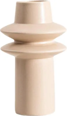 Produktbild von HOMLA SONLUNE Keramik-Vase, beige, 22x12,7 cm