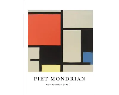 Produktbild von Leinwandbild Mondrian Composition 1921 57x77 cm