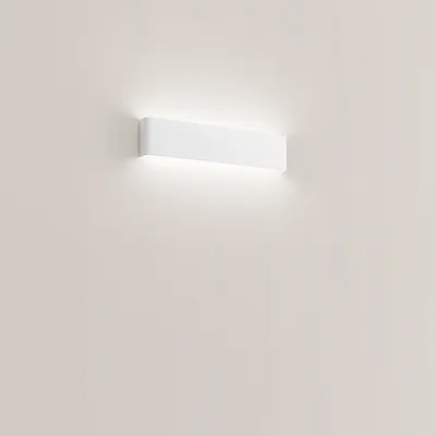 Zdjęcie produktu dla Nowoczesny biały ledowy metalowy kinkiet ścienny 41 cm