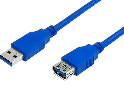 Produktbild von MediaRange 3m, USB3.0-A - USB3.0-A, 3 m, USB A, USB A, USB 3.2 Gen 1 (3.1 Gen 1), Männlich/Weiblich, Blau
