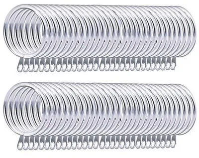 Metallische Vorhangringe 60 Stück - Für Vorhangstangen mit 38 mm Innendurchmesser