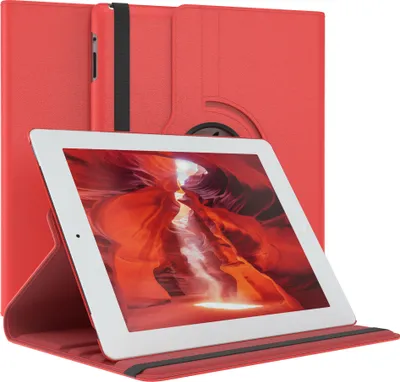 Produktbild von EAZY CASE - Tablet Hülle für Apple iPad 2 / 3 / 4 Schutzhülle, Tablet Case 360° drehbar in Rot