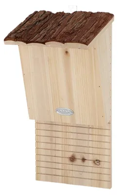 Image de Nichoir en bois naturel pour chauve souris - Beige/Marron - H 39,5 cm
