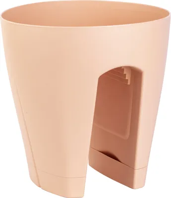 Produktbild von Blumentopf für Geländer Blumenkasten Geländerkasten Balkonkiste in apricot