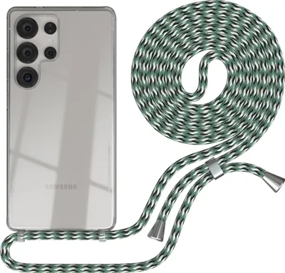 Produktbild von EAZY CASE Handykette mit Hülle für Samsung Galaxy S25 Ultra Backcover Handykette, zum Umhängen in Dunkelrot