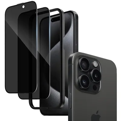 Produktbild von Schutzfolie Panzerglas Blickschutz Kompatibel mit iPhone 16 Pro