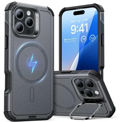 Obrázek produktu pro Pouzdro ESR Cyber Armor Kickstand pro iPhone 16 Pro – šedé