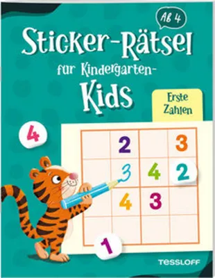 Obrázek produktu pro Sticker-Rätsel für Kindergarten-Kids. Erste Zahlen