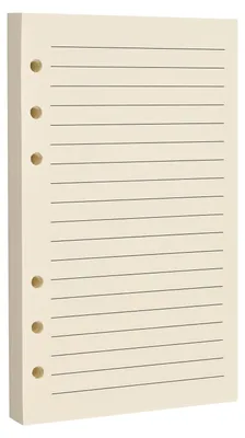 Productafbeelding van A6 6-Loch liniertes losbladpapier - 80 vellen voor ringbanden