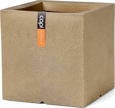 Produktbild von Capi Europe - Blumentopf quadratisch Smooth NL - Beige - 50x50 - KBE904