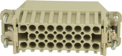 Produktbild von HARTING Han 25D Stifteinsatz (M) Crimpanschluss, 25-polig+PE 250V, 10A - 1 Stück
