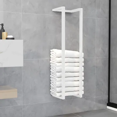 Produktbild von Handtuchständer Weiß 25x20x95 cm Stahl 336117