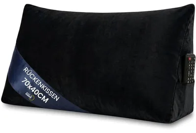 Image de Coussin de lecture coussin dorsal coussin en coin - Velours côtelé ou velours - Housse amovible - Pour lit et canapé