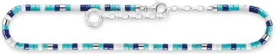 Produktbild von THOMAS SABO Fußkette "Blaue Steine" Silber AK0039-775-7-L27V