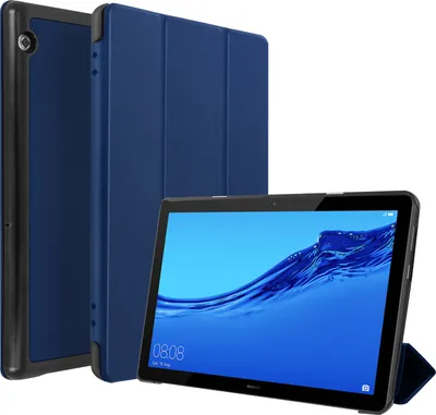Zdjęcie produktu dla Avizar, etui składane na Huawei MediaPad T5 10'' z uchwytem wielopozycyjnym, kolor granatowy