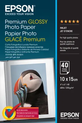 Produktbild von Epson Premium Glossy Fotopapier/10x15cm 40Blatt