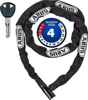 Immagine prodotto di ABUS Steel-O-Chain 4804K - Lucchetto per bicicletta in acciaio speciale - Livello di sicurezza ABUS 4 - 110 cm - Nero