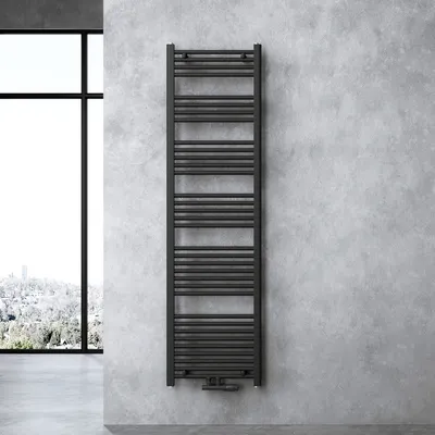 Produktbild von doporro Design Badheizung 180x50cm Anthrazit Röhrenheizkörper Horizontal Mittelanschluss Bad-Heizkörper Ohne Heizstab RHE