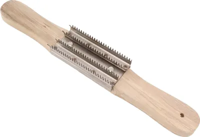 Obrázek produktu pro 15palcový leštící kotouč s dřevěnou rukojetí pro odstraňování spojovacích kusů kovu