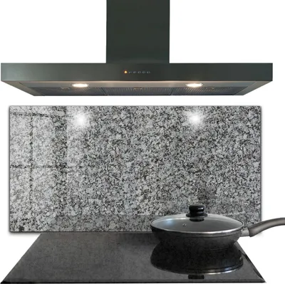 Produktbild von Spritzschutz aus Glas Küchenrückwand - Wandschutz für Herd und Spüle - 120x60 cm - Granit Naturstein