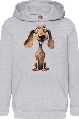 Obrázok produktu pre Detská Mikina S Kapucňou Funny Dogs Breeds Dachshund Dog Breed 010, 9-11 Jahr - 140 / Heather šedá