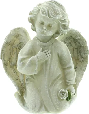 Produktbild von Dekofigur Engel Trauer Polyresin 17cm – Grabschmuck