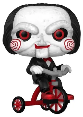 Produktbild von Saw POP! Plus Vinyl Figur Billy on Tricycle Exclusive Edition 9 cm