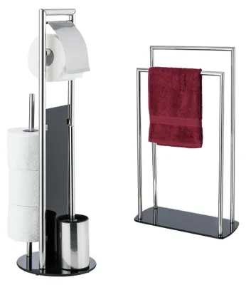 Produktbild von WENKO WC-Garnitur und Handtuchständer Mod. Ravina, 2 tlg.