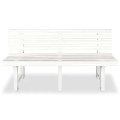 Immagine prodotto di Panchina da Giardino 145,5 cm in Plastica Bianca