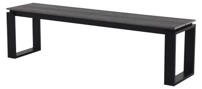 Produktbild von ebuy24 Gartenbank Schwarz-Grau, B 0,36m, H 0,43m, hochwertig, vielseitig