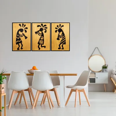 Obrázok produktu pre Wallity, africká- SKL1275, Farebná, Ostatné bytové dekorácie, 39 x 59 cm, 100% preglejka (hrúbka: 1