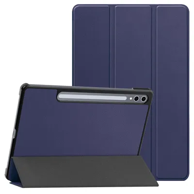 Produktbild von imoshion Trifold Klapphülle Samsung Galaxy Tab S9 11.0 Zoll / Tab S10 FE / S9 FE 10.9 Zoll - Dunkelblau