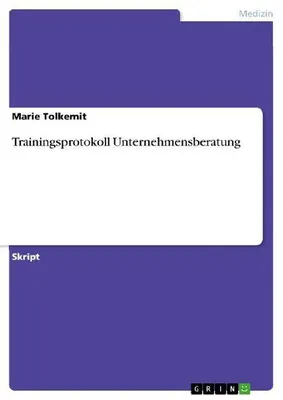 Produktbild von Trainingsprotokoll Unternehmensberatung