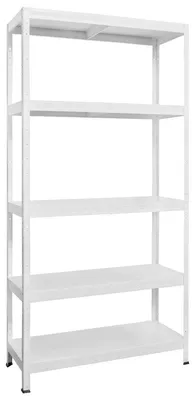 Produktbild von Metallregal 180X90X40 5X130Kg Weiss