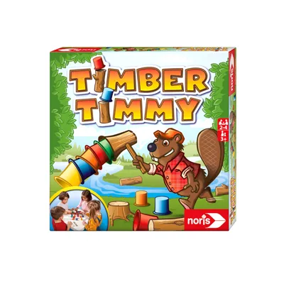 Produktbild von Noris Timber Timmy, Stapelspiel, Geschicklichkeitsspiel, Kinderspiel, Familienspiel, ab 3 Jahren, 606061856