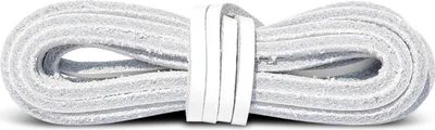 Produktbild von Elegante Leder Schnürsenkel Kaps 120 cm - Weiß